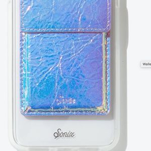 SONIX holographic leather sticker/ card holder